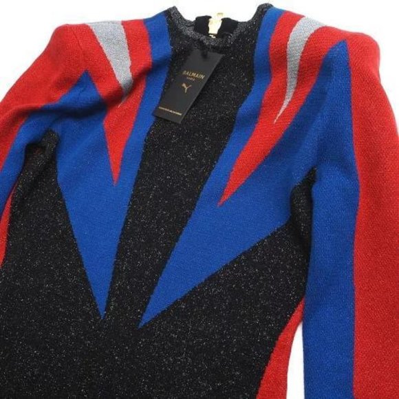 PUMA x BALMAIN Women's Jacquard Dress - Picture 3 of 10